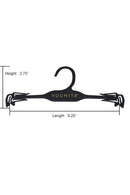 1440 Piece Black Plastic Hangers â€“ Flexible & Durable