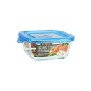 Bonita Home Square Glass Container with Blue Lid - 10.8oz
