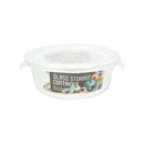 Bonita Home Round Glass Container with White Lid - 13.5oz