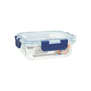 Bonita Home Rectangle Glass Container with Snap Lid 12.51oz