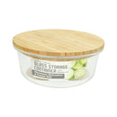 Bonita Home Round Glass Container with Bamboo Lid 20.96oz