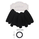 All Black 10 PC Elastic Hair Band 011B (12 units)