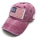American Flag Stone Wash Baseball Cap (1 unit)