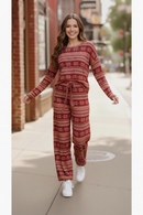 Red Holiday Fair Isle Set (Open Pack)