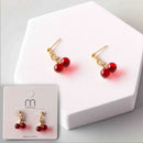 Bead Cherry DropEarring 38713 (12 units)
