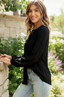 Effortlessly Edgy Button Down Blouse (Open Pack)