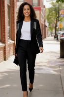Holiday Glam Tassel Blazer (Open Pack)