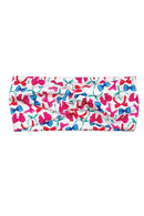 Red & Blue Valentine Bows Stretchy Twist Knit Headband (Open Pack)