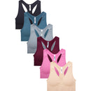 SOFRA LADIES SEAMLESS RACERBACK SPORTS BRA (BR0136SP4)