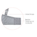 SOFRA LADIES PLAIN FULL CUP 3HOOK BRA (BR4129P9)