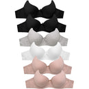SOFRA LADIES PLAIN COTTON 3HOOK BRA (BR4360P2)
