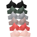 SOFRA LADIES FULL CUP PLAIN/LACE BR (BR4513PL)
