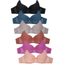 MAMIA LADIES COTTON PLAIN/LACE BRA (BR4526PL)