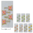 Butterfly Flower 4PC Mini Hair Comb Pin 50063M (12 units)
