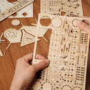 3D Modern Wooden Puzzle | Drum Kit