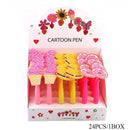Cartoon Dessert Gel Pens 0572 (24 units)