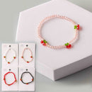 Cherry Crystal Beaded Bracelet 18264 (12 units)