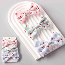 Cherry Gingham Bow Clips Set 13169 (12 units)