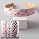 Cherry Gingham Wide Headband 12886 (12 units)