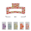 Cherry Hair Jaw Clip 11195M (12 units)