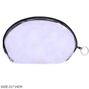 Classic Cosmetic Makeup Pouch Clear Transparent 0365B (12 units)