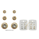 Classic Crystal Stud Earrings Set 0100GS (12 units)