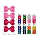 Classic Grosgrain 4PC Hair Bow Clips Set 10239R (12 units)