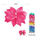 Classic Ribbon Hair Bow Clip 1857P (24 units)