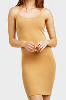 SOFRA LADIES LONG POLY CAMISOLE PLUS SIZE (CM901X)