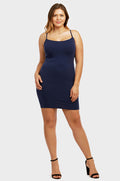 SOFRA LADIES LONG POLY CAMISOLE PLUS SIZE (CM901X)