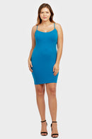 SOFRA LADIES LONG POLY CAMISOLE PLUS SIZE (CM901X)