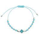 Colorful Beaded Clover Bracelet Set 1798R (12 units)