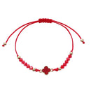 Colorful Beaded Clover Bracelet Set 2022R (12 units)
