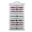 Colorful Beaded Clover Bracelet Set 2022R (12 units)