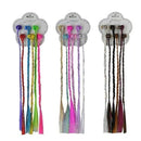 Colorful Braided Hair Extension Clips 1039M (12 units)