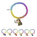 Colorful Crystal Bead With Tassel Bracelets 43548M ( 12 units)
