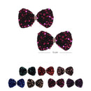 Colorful Dark Tone Sequin Hair Bow 7443 ( 24 units)
