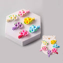 Colorful Flower 6PC Hair Clips Set 3238 (12 units)
