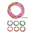 Colorful Multi-Layer Beaded Stretch Bracelets 43513K (12 units)