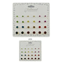Colorful Rhinestone Stud Earrings Set 7279M (12 units)