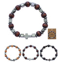 Cross Beaded Stretch Bracelet 1874R (12 units)