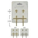 Cross Earring Set 60000GS (12 units)