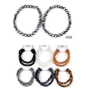 Crystal Beaded Stretch Bracelet 2PC Set 4937HM (12 units)