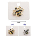 Crystal Bee Brooch 51058 (12 units)