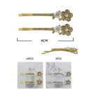 Crystal Flower Hair Clip Set 10878GS (12 units)