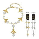 Crystal Guardian Angel Charm Adjustable Chain Bracelet 328 (12 units)