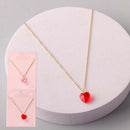Crystal Heart Charm Necklace 8401 (12 units)
