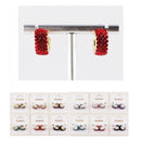 Crystal Pavé Mini Hoop Earrings 5977BT (12 units)