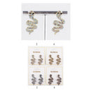 Crystal Snake Statement Earrings 6018 (12 units)