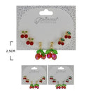 Cute Cherry Multi Earrings 3272 (12 units)